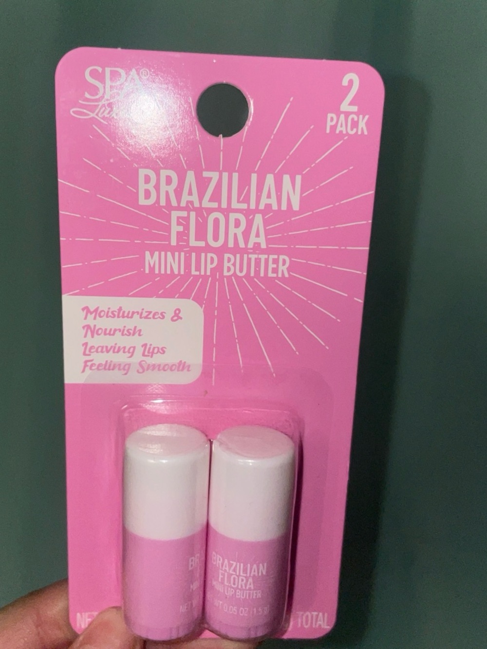 Brazilian Sol Flora mini lip balms